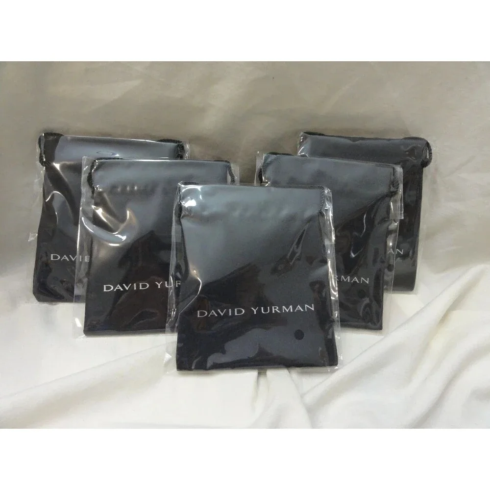 Lot of 5 David Yurman Black Medium Pouches  4.3” x 3.5 Medium for Bangles, NWOT